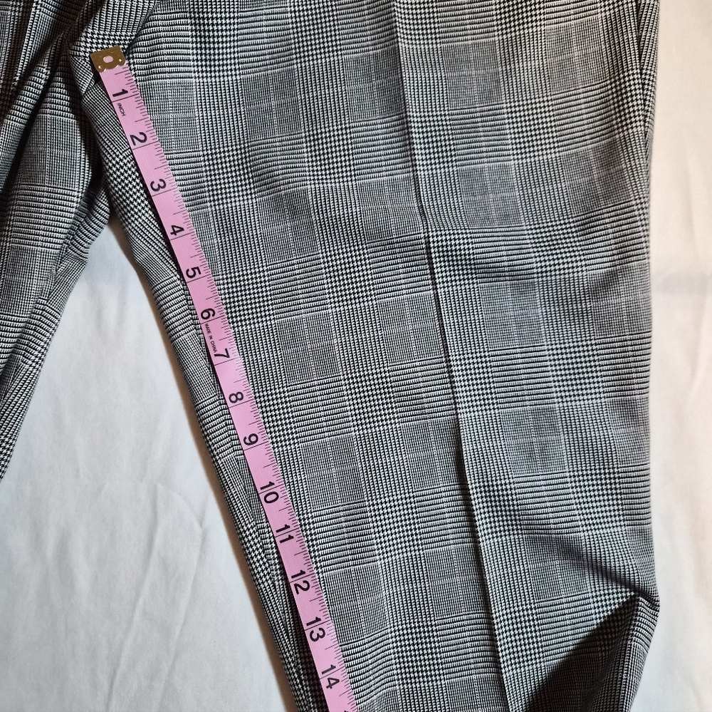 Talbots Petite 14P Hampshire Suit Set - Grey Glen Plaid with Red Windowpane - Picture 13 of 16